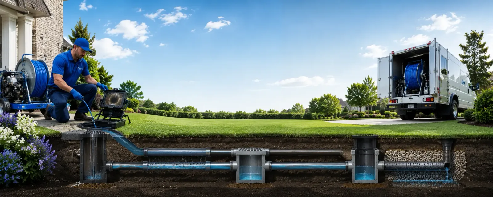 Outdoor drain cleaning information for Milan, OH
